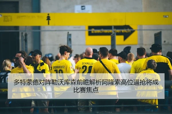 多特蒙德对阵勒沃库森前瞻解析阿隆索高位逼抢将成比赛焦点
